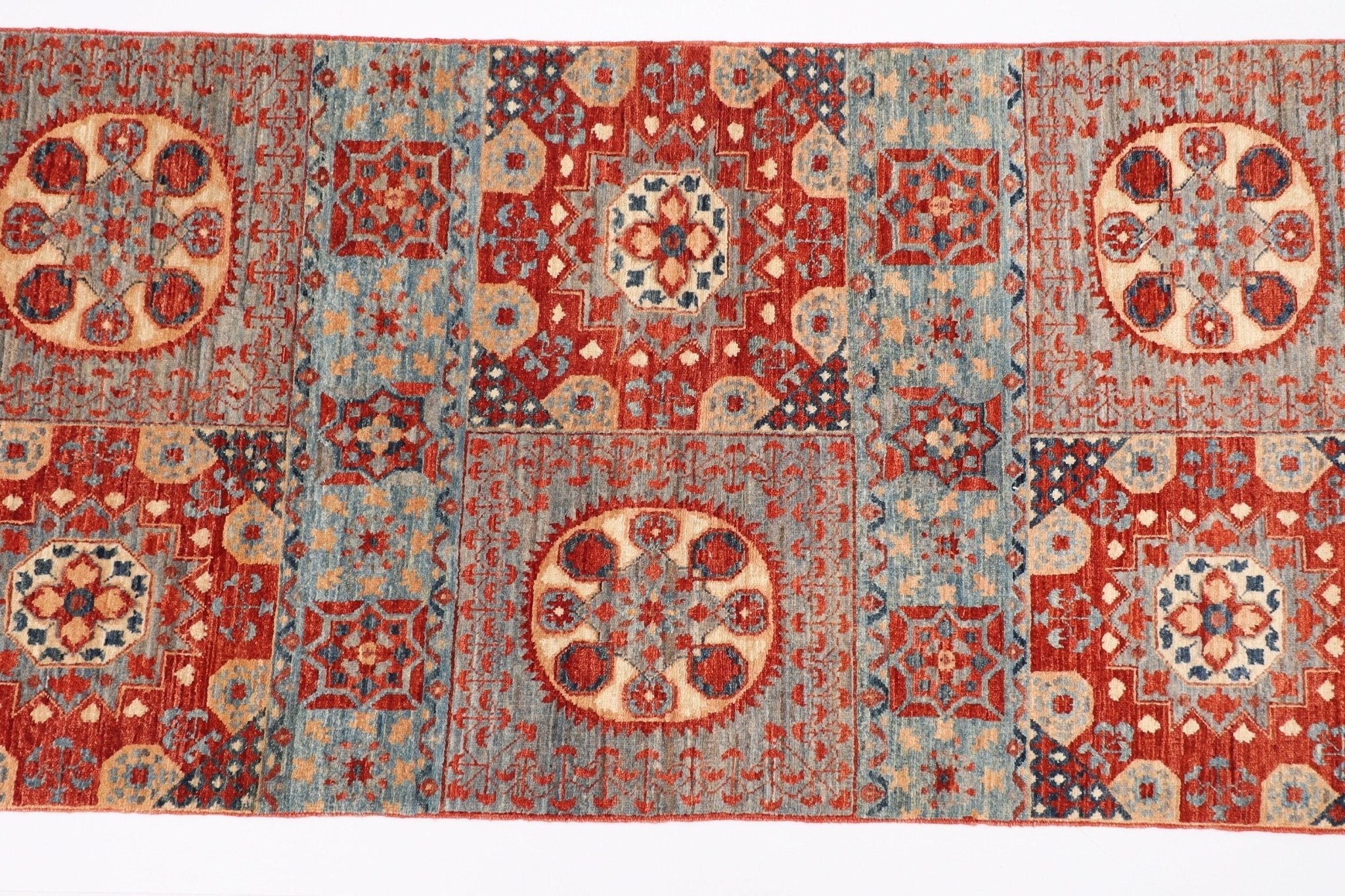 Mamluk Rug - 76 x 357 cm (2.6 x 11.9 ft) - Jerm Rugs - Jerm Rugs