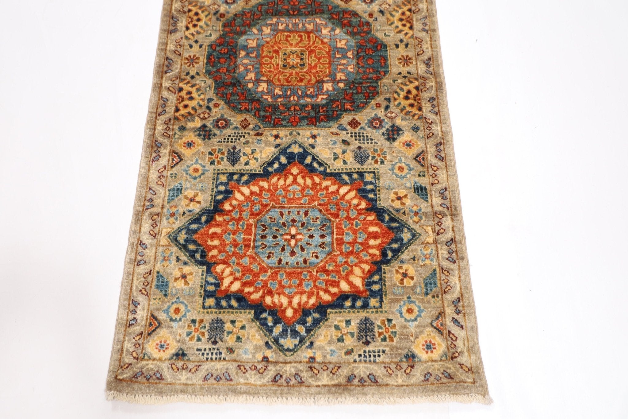 Mamluk Runner Rug - 74x357 cm