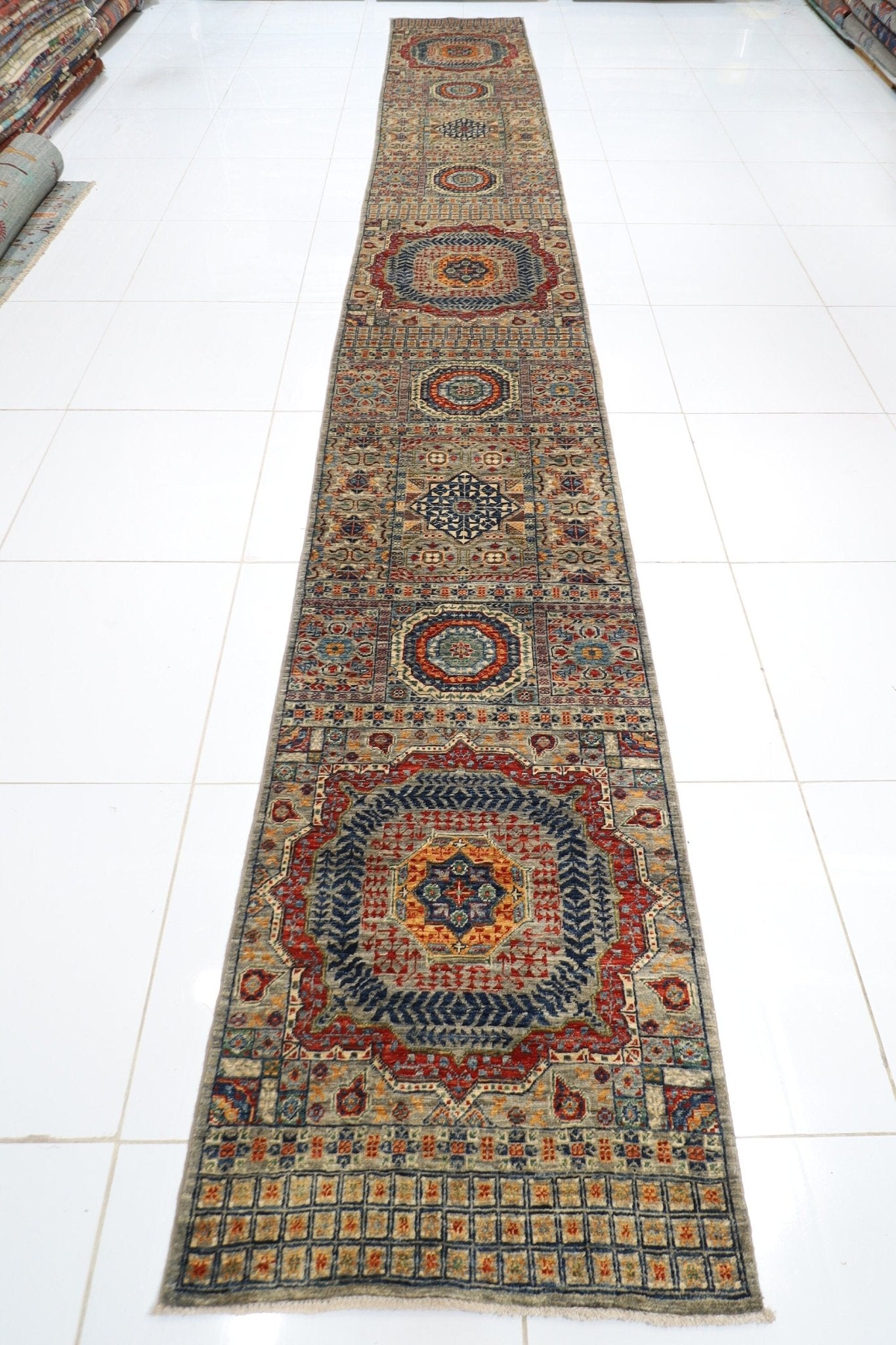 Mamluk Runner Rug - 84 x 592 cm - Jerm Rugs - Jerm Rugs