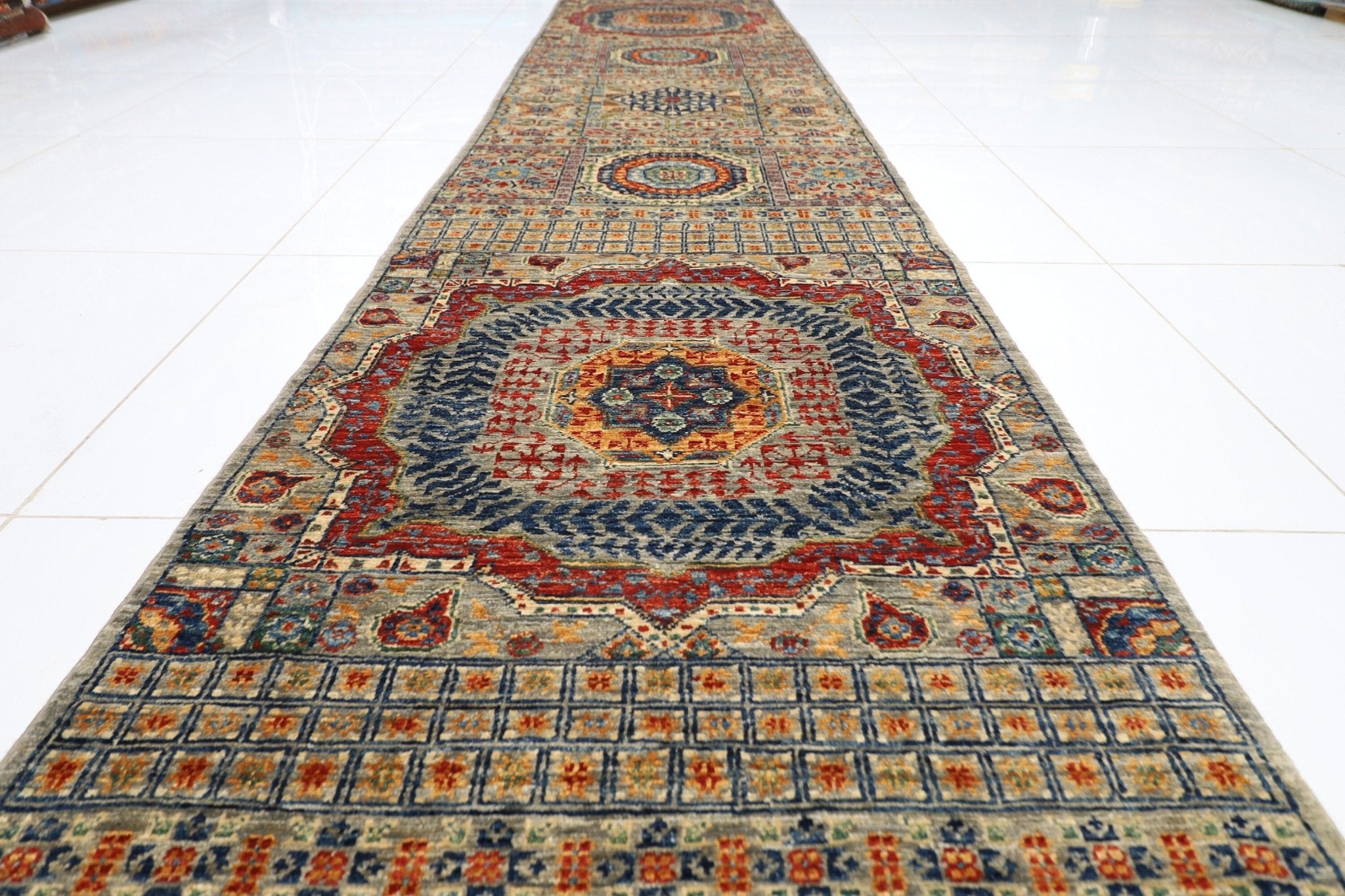 Mamluk Runner Rug - 84 x 592 cm - Jerm Rugs - Jerm Rugs