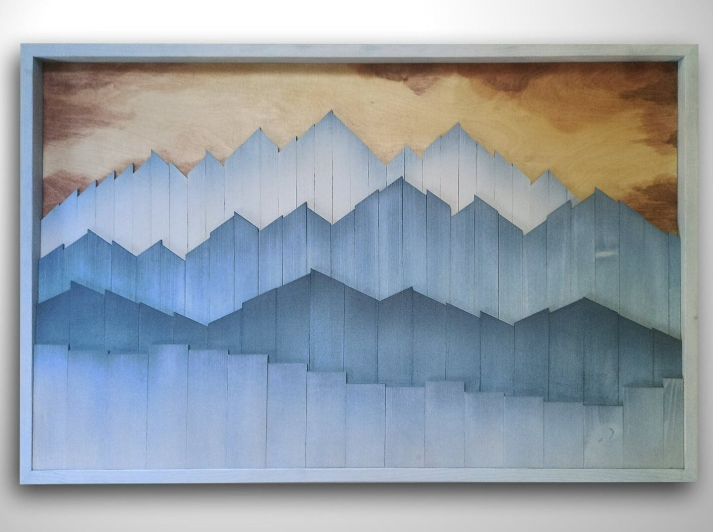 Original Wood Mountains Wall Art