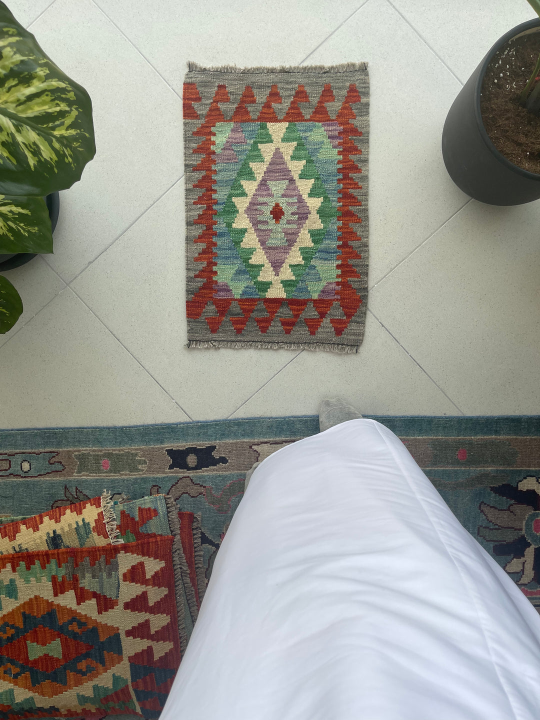 Kilim - 50x50 cm (1'7" x 1'7")